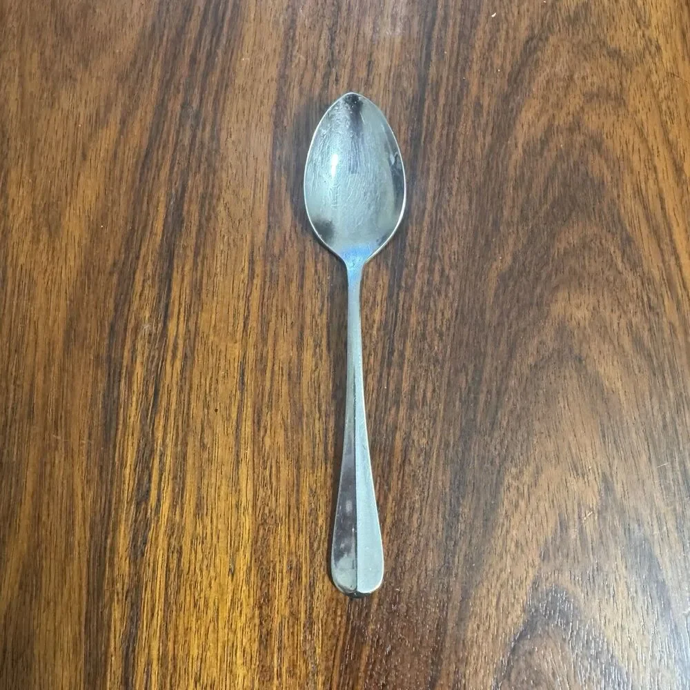 Wallace Silversmiths Baguette 18/10 Stainless Steel Oval Soup Spoon Preowned